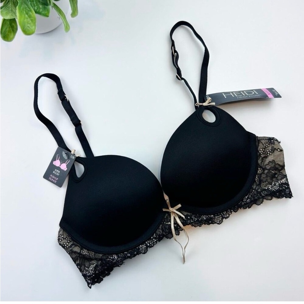 Heidi Klum Intimates Black Lace Bra